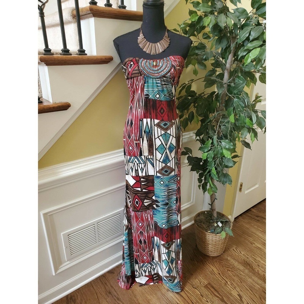 Vtg VAVAVOOM Medium Strapless Cocktail  Dress